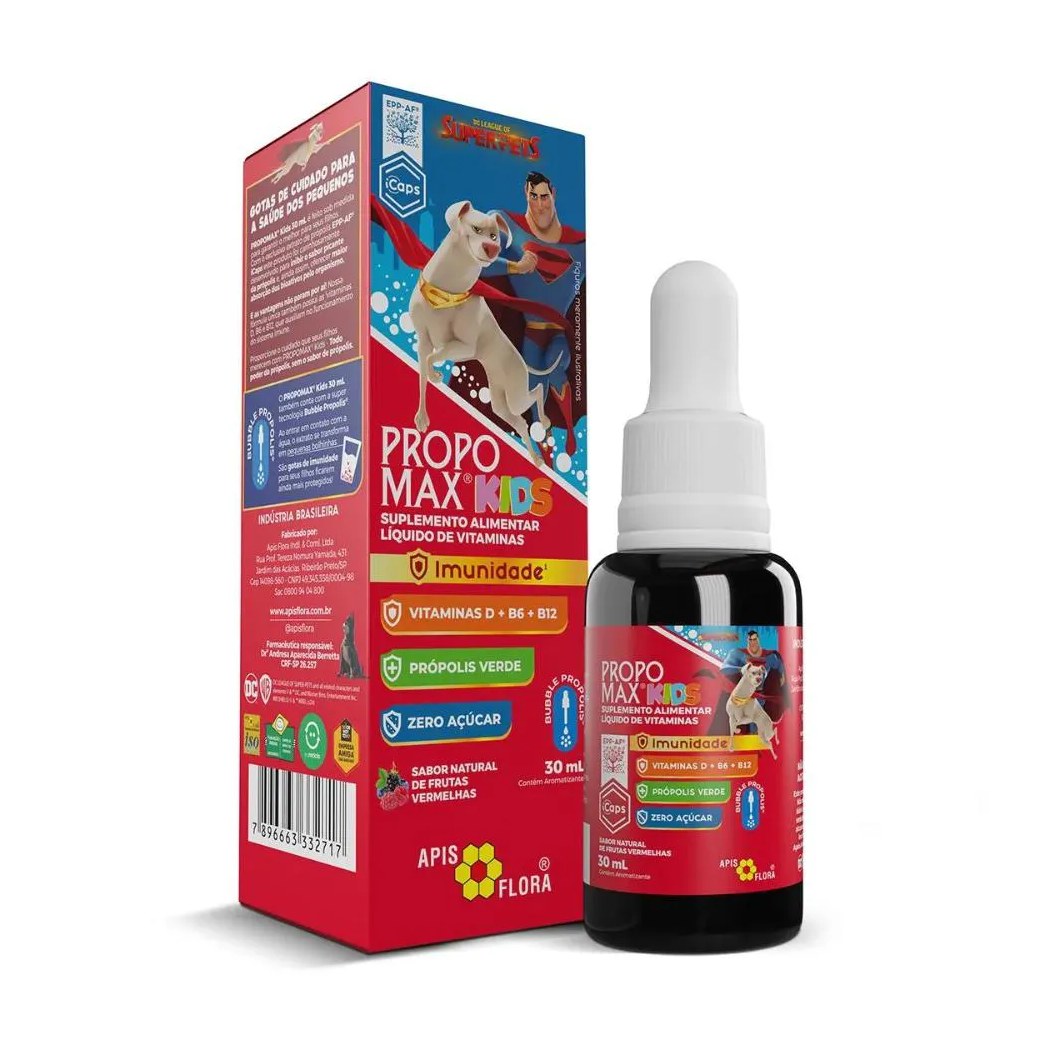 Propomax Kids Frutas Vermelhas Solução Gotas 30Ml