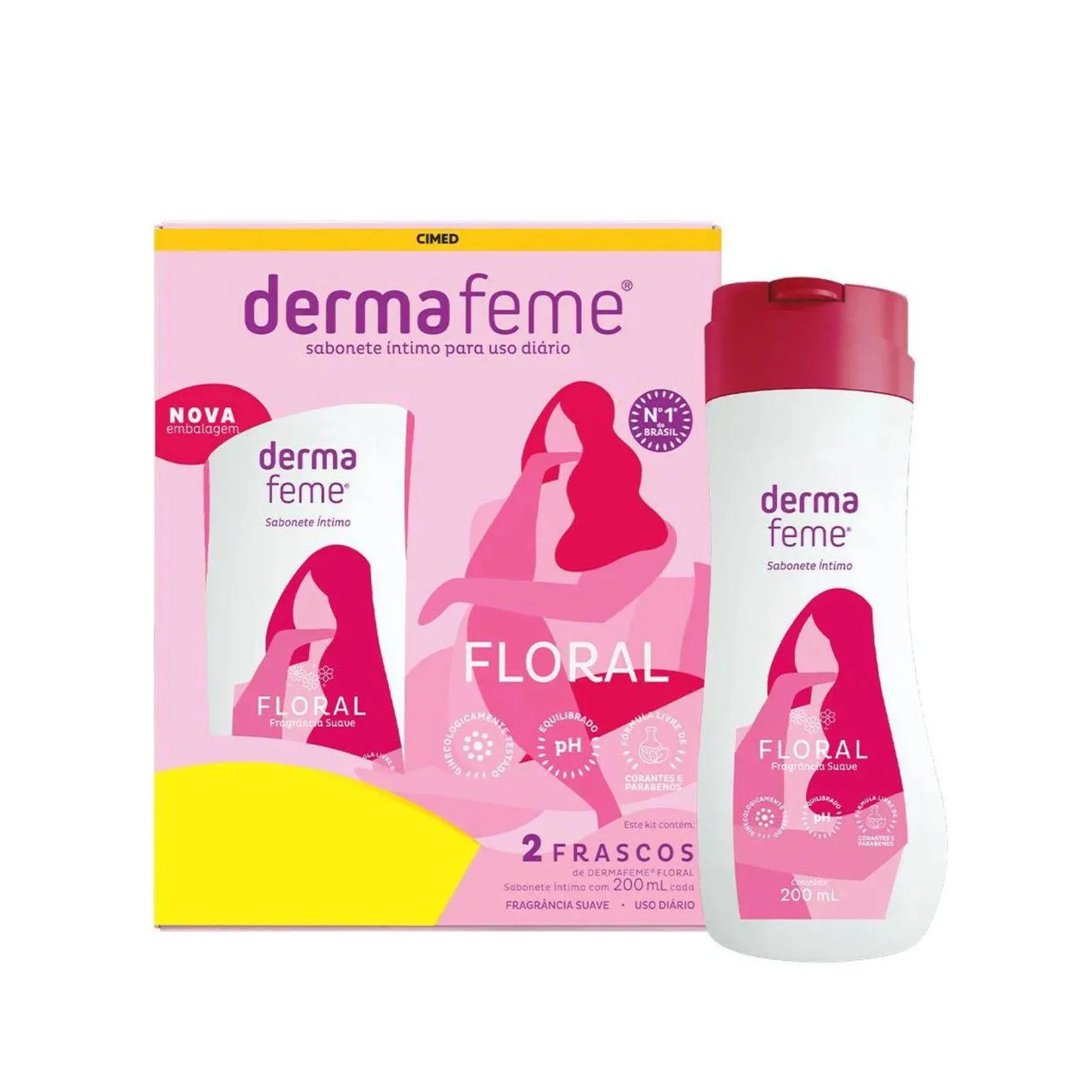 Kit 2 Sabonetes Íntimo Floral 200ml Cada – Cimed