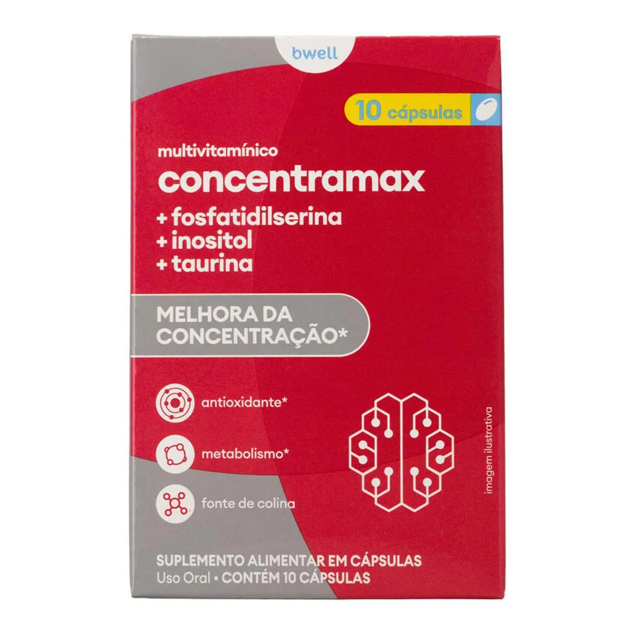 Bwell Multivitamínico Concentramax 10 cápsulas