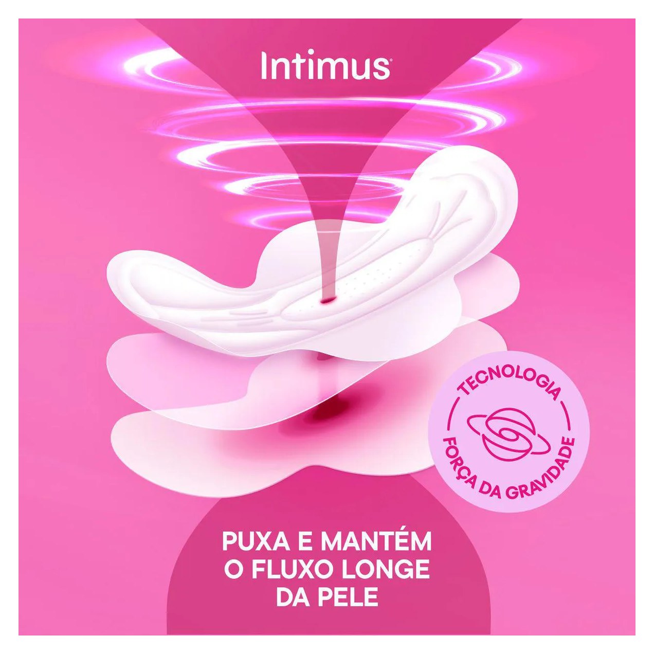 Absorvente Intimus Toda Protegida Cobertura Suave Com Abas com 16 unidades