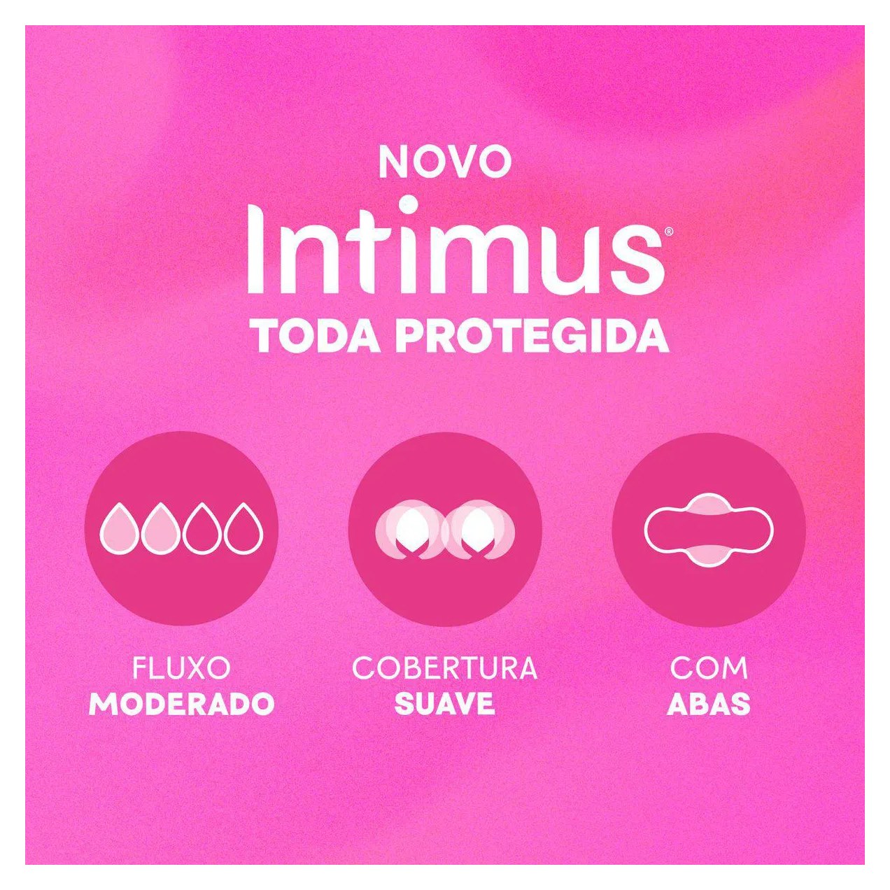 Absorvente Intimus Toda Protegida Cobertura Suave Com Abas 42 unidades