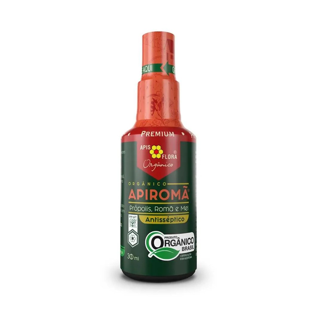 Apiromã Orgânico Antisséptico Spray Apis Flora Própolis Romã e Mel 30Ml