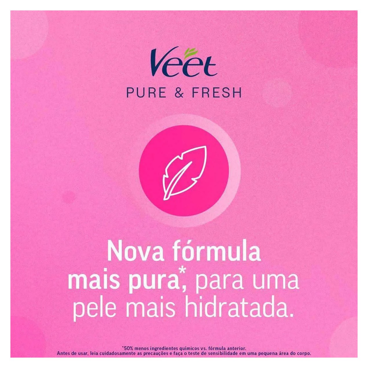 Folha Depilatória Pernas e Corpo Veet Pure & Fresh 12 unidades