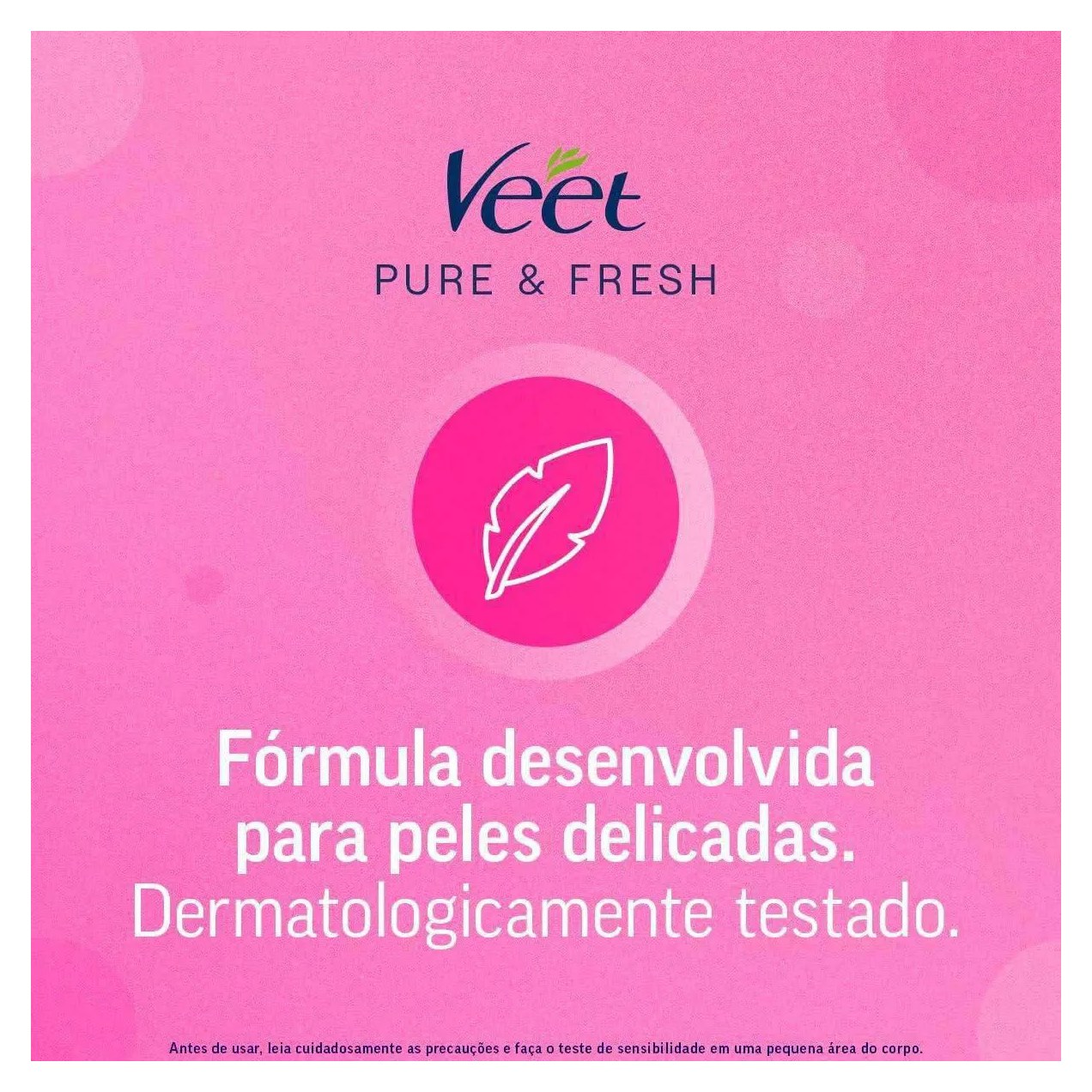 Folha Depilatória Pernas e Corpo Veet Pure & Fresh 12 unidades