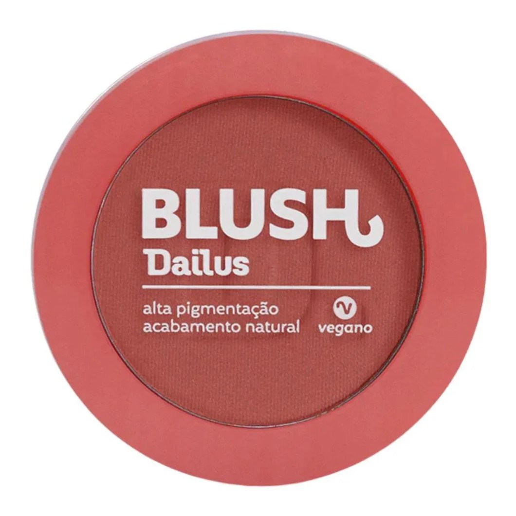 Blush Matte Coral Dailus Dá uma Segurada Alta Pigmentação