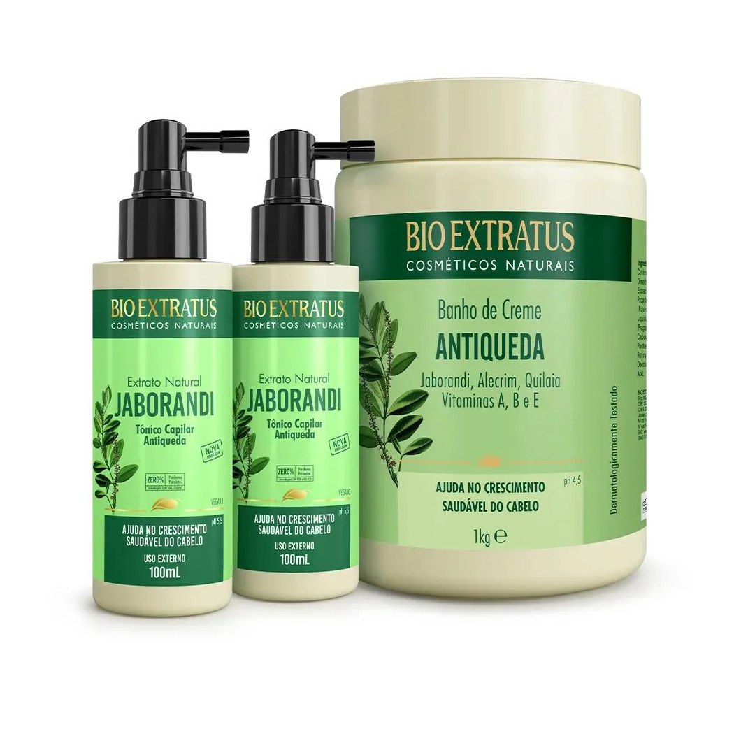 Bio Extratus Antiqueda Jaborandi Banho de Creme (1kg) + Tônico