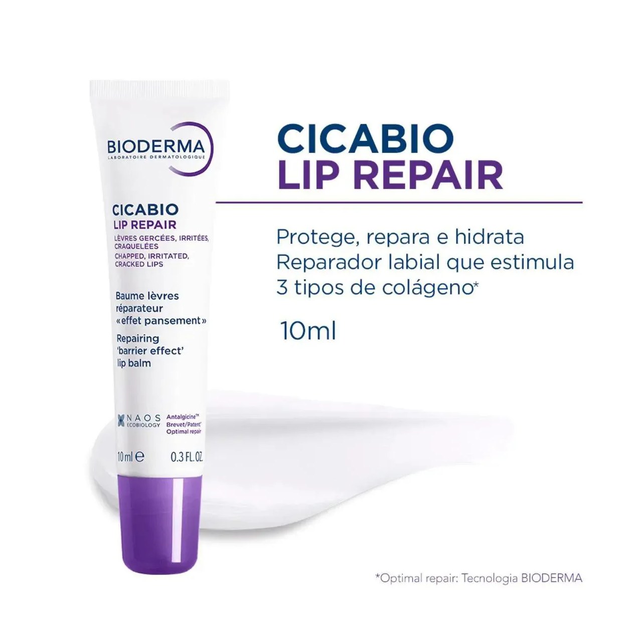 Reparador Labial Bioderma Lip Repair Cicabio 10ml