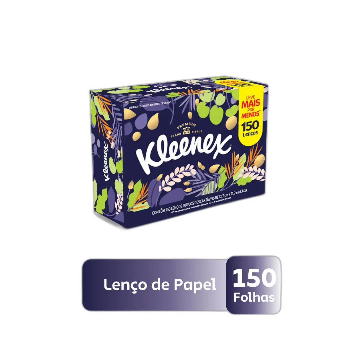 Lenço de Papel Kleenex Dia a Dia Leve Mais Pague Menos 150 unidades