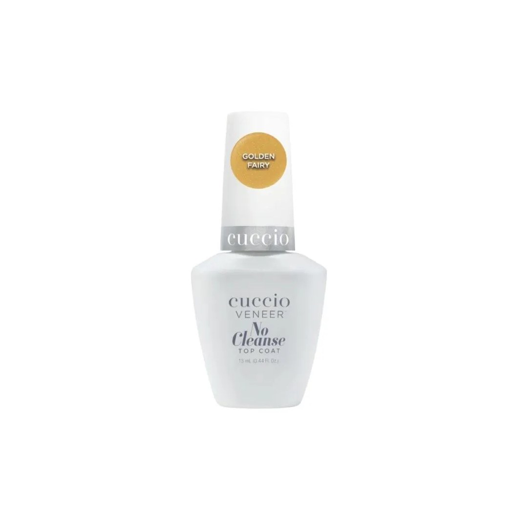Finalizador Top Coat Cuccio no Cleanse Golden Fairy Brilho Intenso 13 Ml
