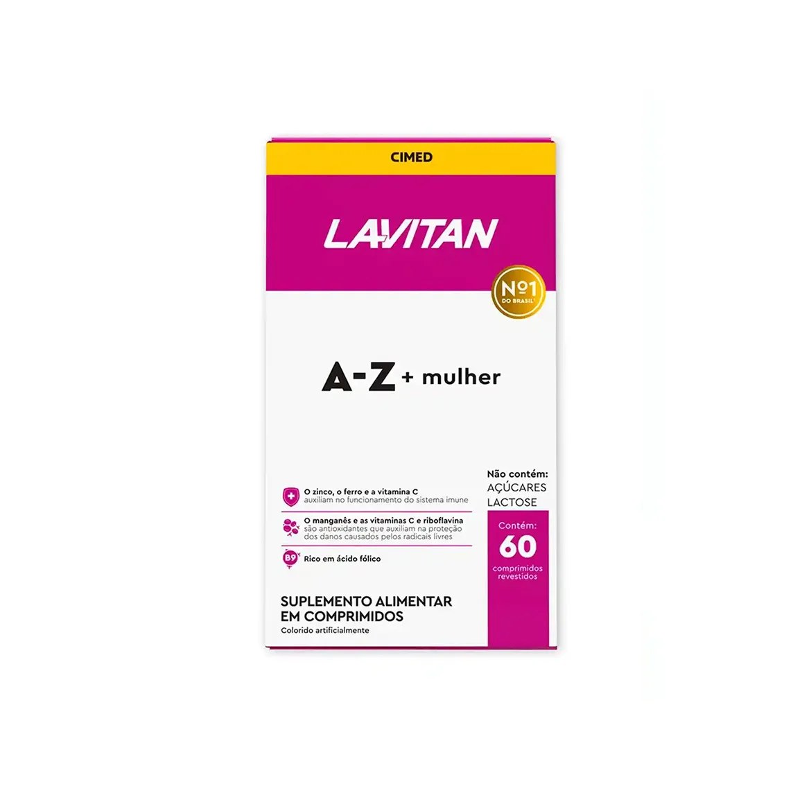 Suplemento Lavitan A-Z Mulher Multivitamínico com 60 Cápsulas - Cimed