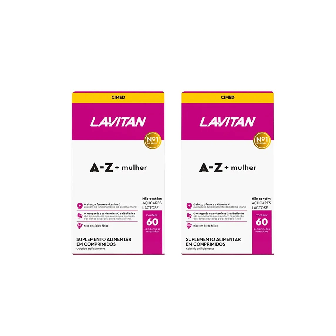 Kit 2 Lavitan A-Z Mulher Suplemento 60 Cápsulas - Cimed
