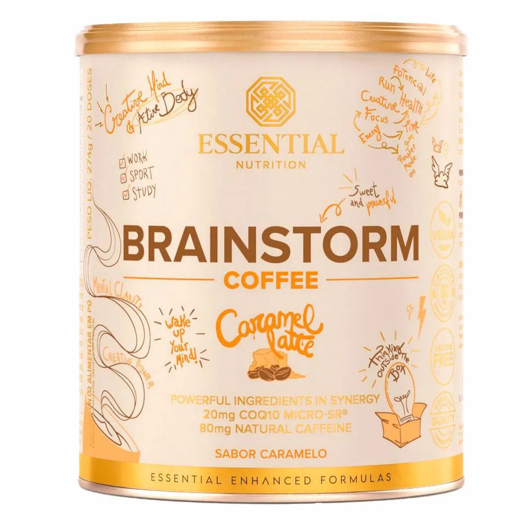 Brainstorm Coffee – Caramel Latte – 274g – Essential Nutrition
