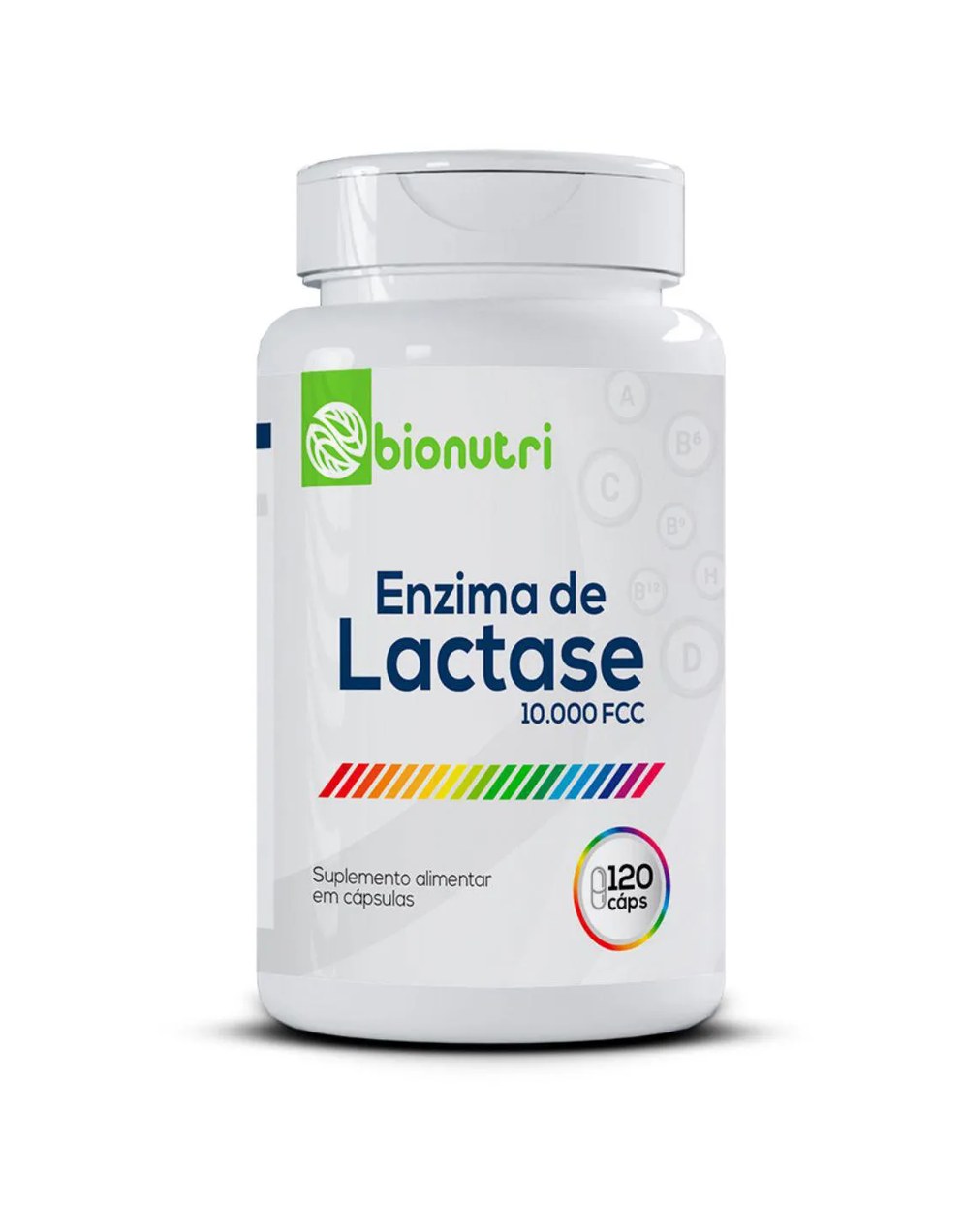 Suplemento Alimentar Enzima de Lactase 10.000fcc 120 cápsulas Bionutri