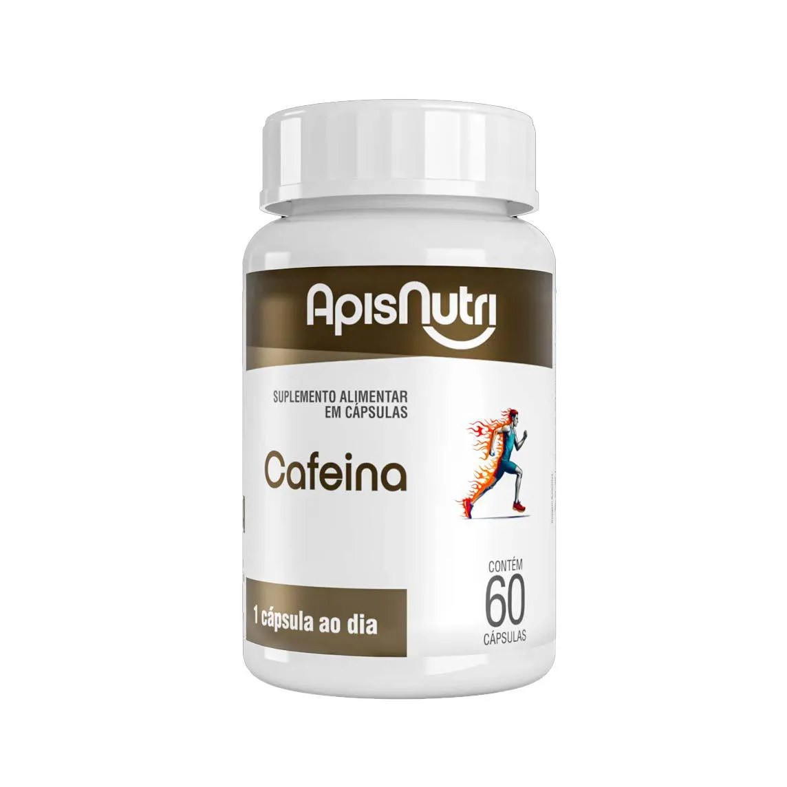 Suplemento Alimentar Cafeina 60 Cápsulas - Apisnutri