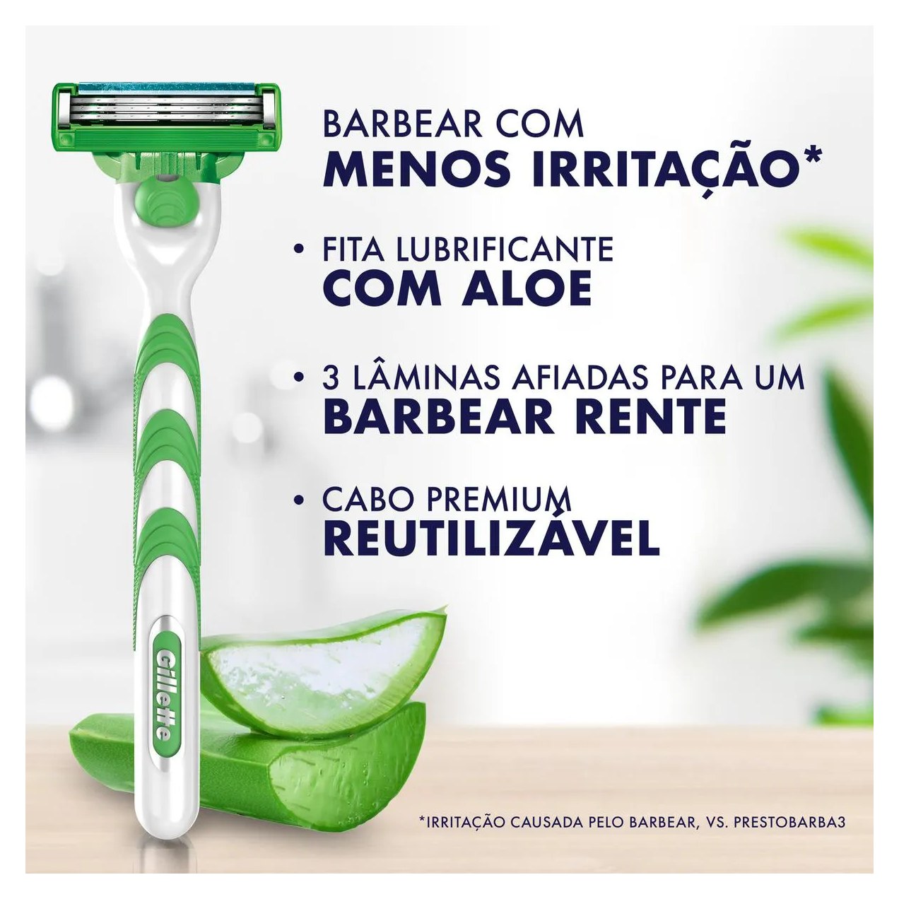 Aparelho de Barbear Gillette Mach3 Sensitive com 1 unidade