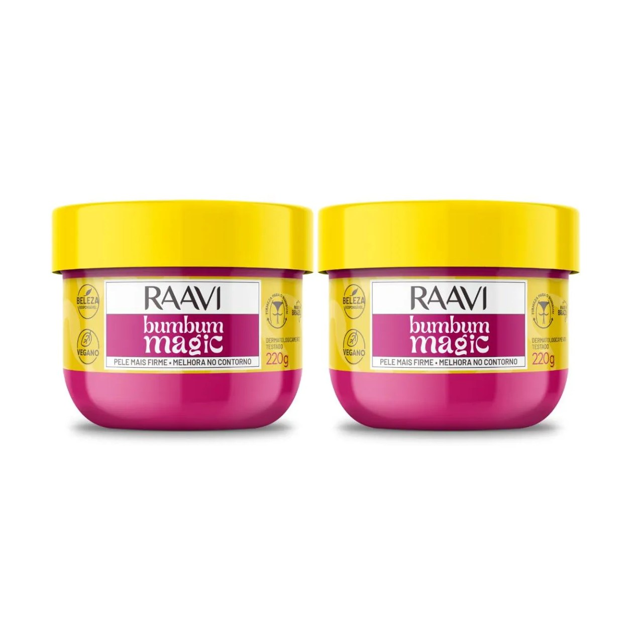 Kit 2 Creme Bumbum Magic Firmeza E Hidratação Vegano Raavi