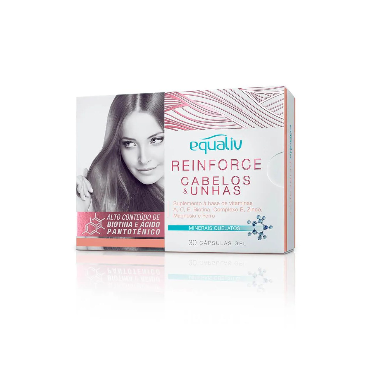 Suplemento Vitamínico Equaliv Reinforce Cabelos & Unhas com 30 cápsulas