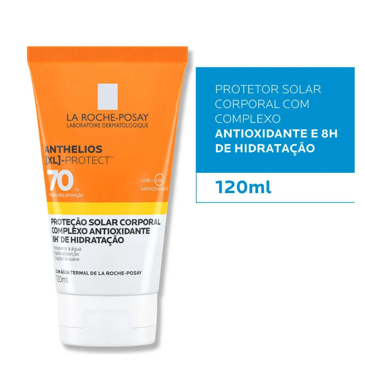 Protetor Solar Corporal FPS 70 La Roche-Posay Anthelios XL Proteção Solar de Alta Performance 120ml