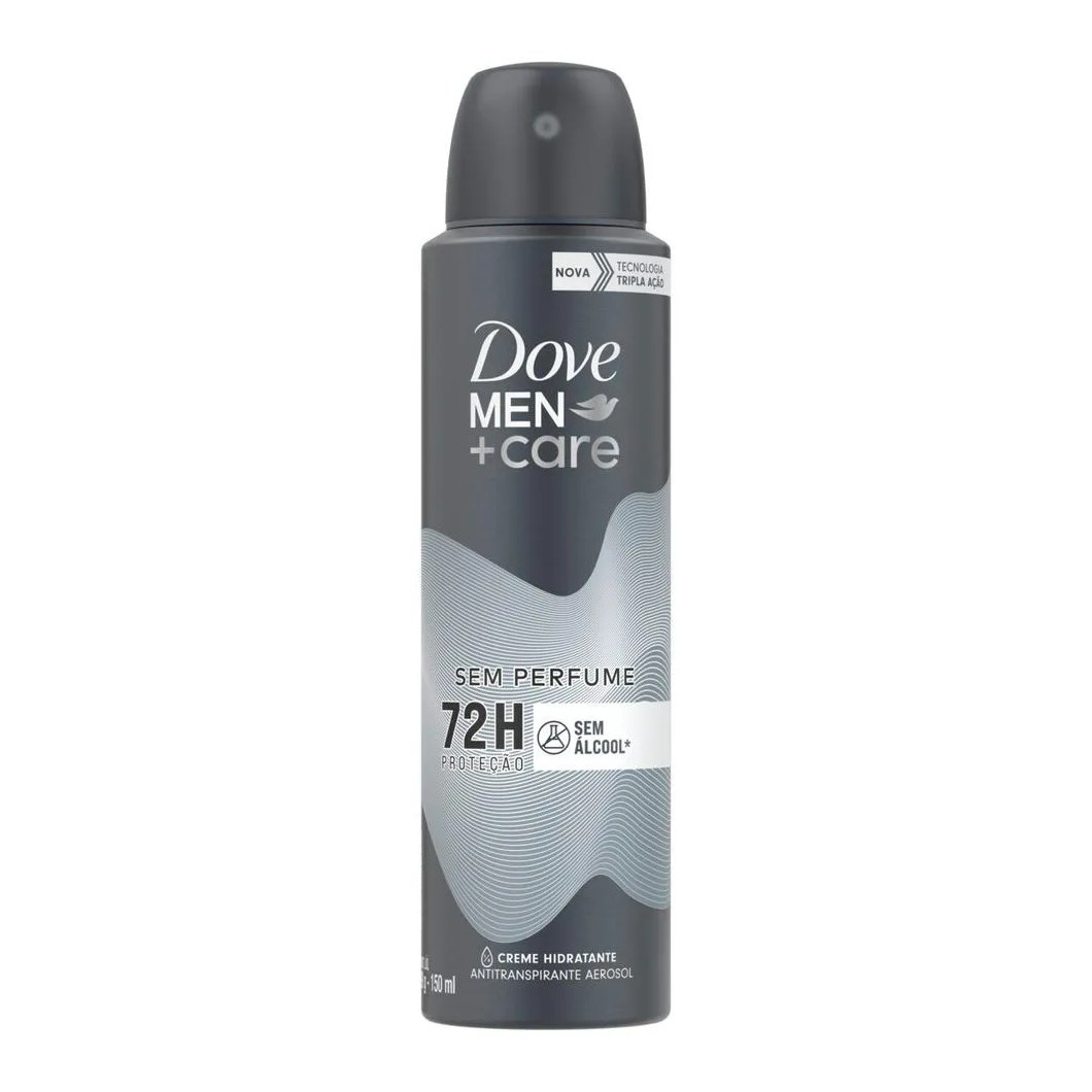 Desodorante Antitranspirante Aerosol Dove Men +Care Sem Perfume 48h 150ml
