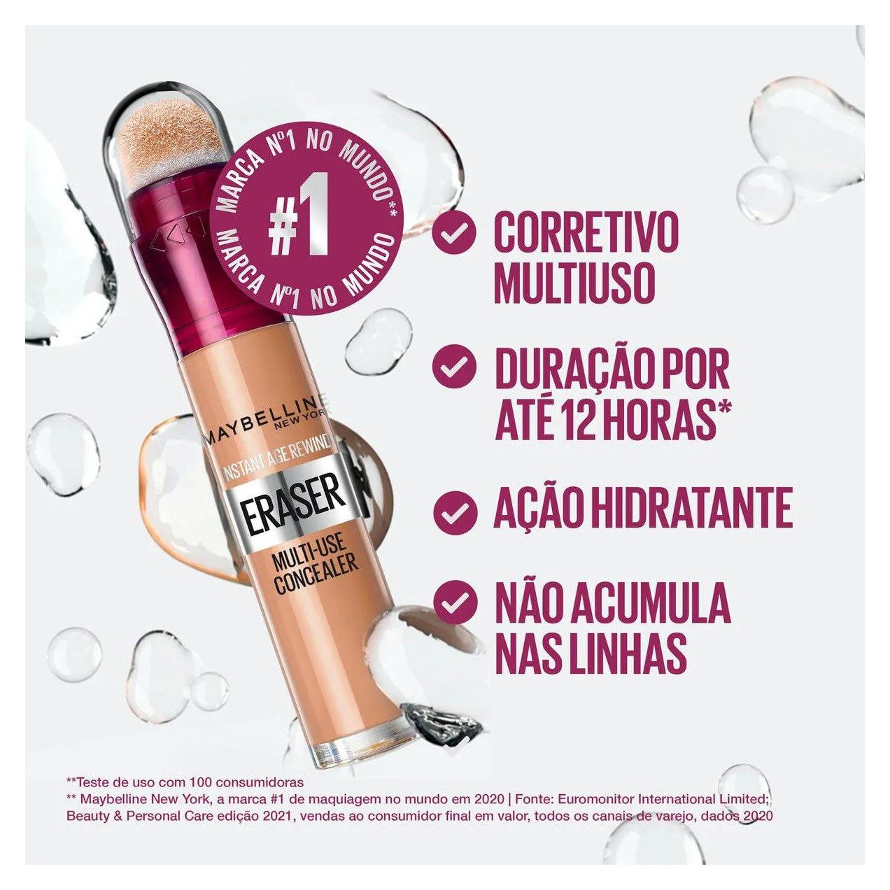 Corretivo Líquido Maybelline Eraser Instant Age Rewind 5,9ml - 120 Light