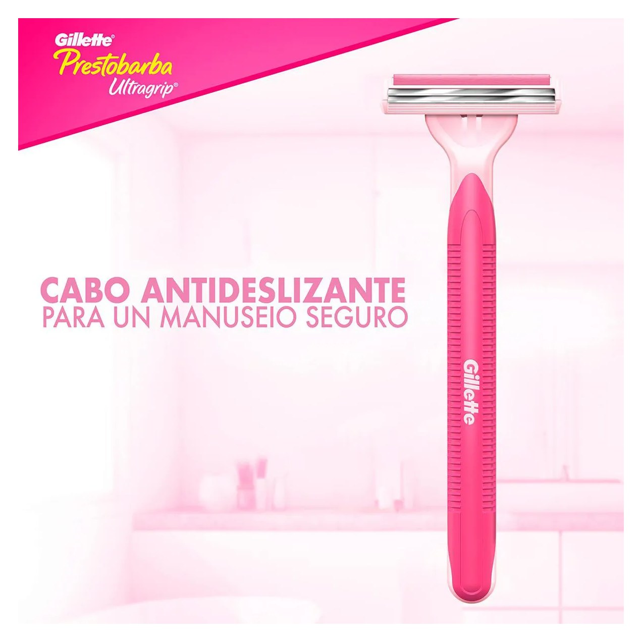 Aparelho de Depilar Feminino Gillette Prestobarba Ultragrip com 2 unidades