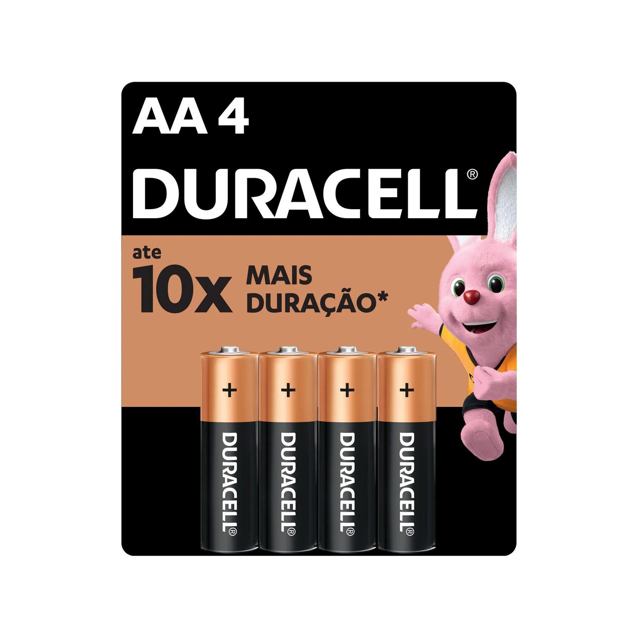 Pilha AA Duracell Alcalina com 4 unidades