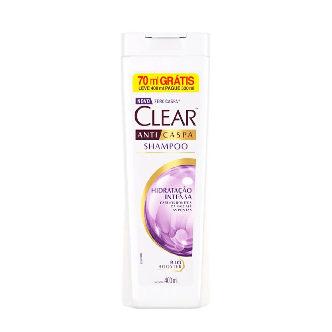 Shampoo Anticaspa Clear Hidratação Intensa 400ml