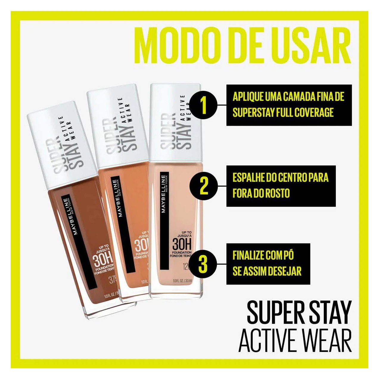 Base Longa Duração Maybelline NY SuperStay Active Wear 30h 30ml - 112 Natural Ivory