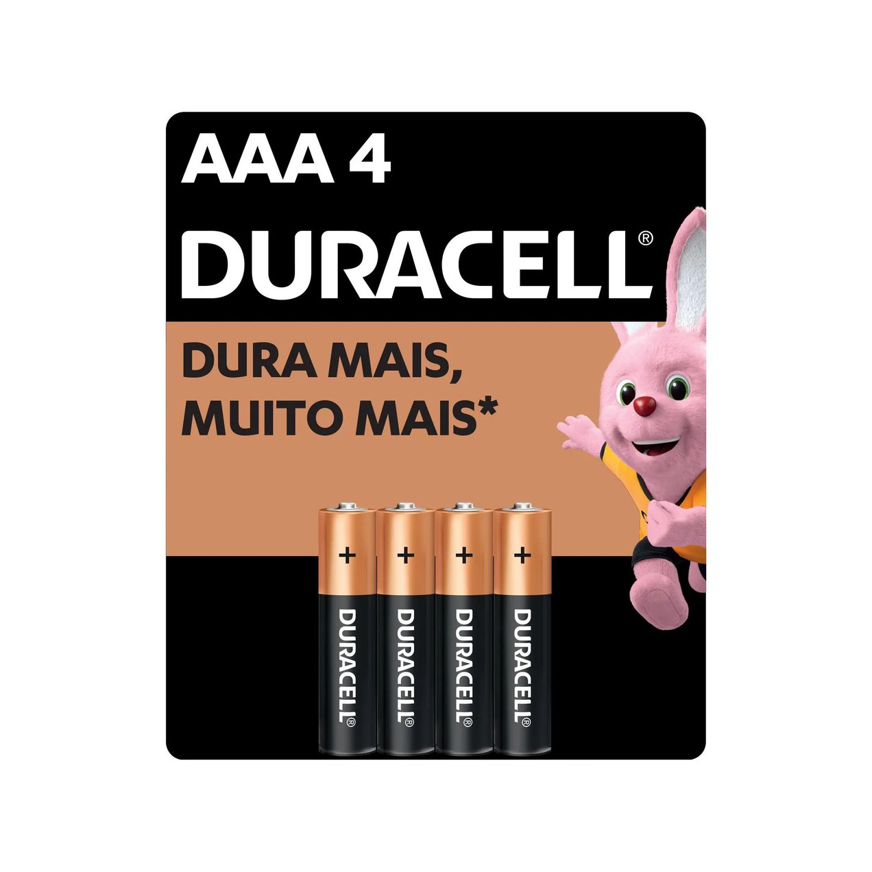 Pilha AAA Duracell Palito com 4 unidades