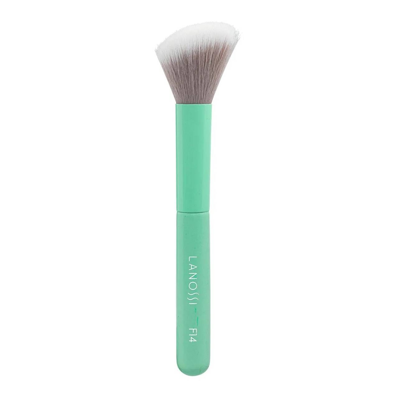 Kit com 3 Pinceis de Maquiagem Lanossi e 1 Esponja + 1 Necessaire Mint Green