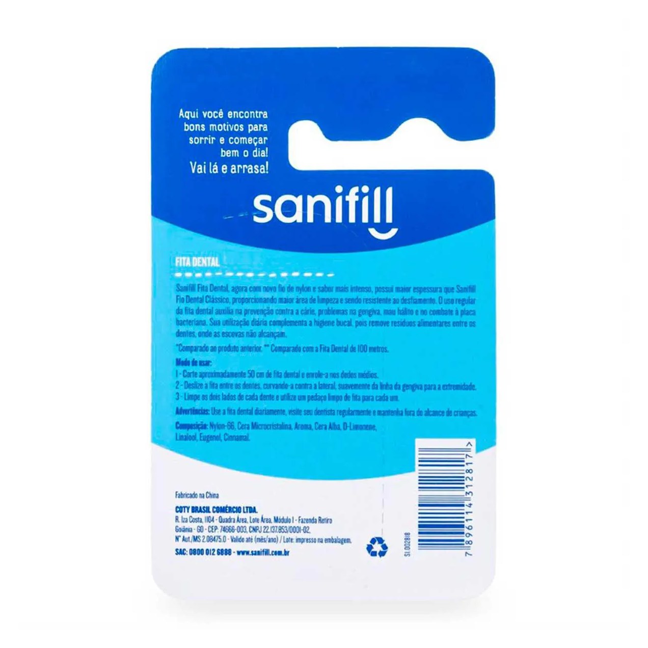 Fita Dental Sanifill com 1 unidade de 125m