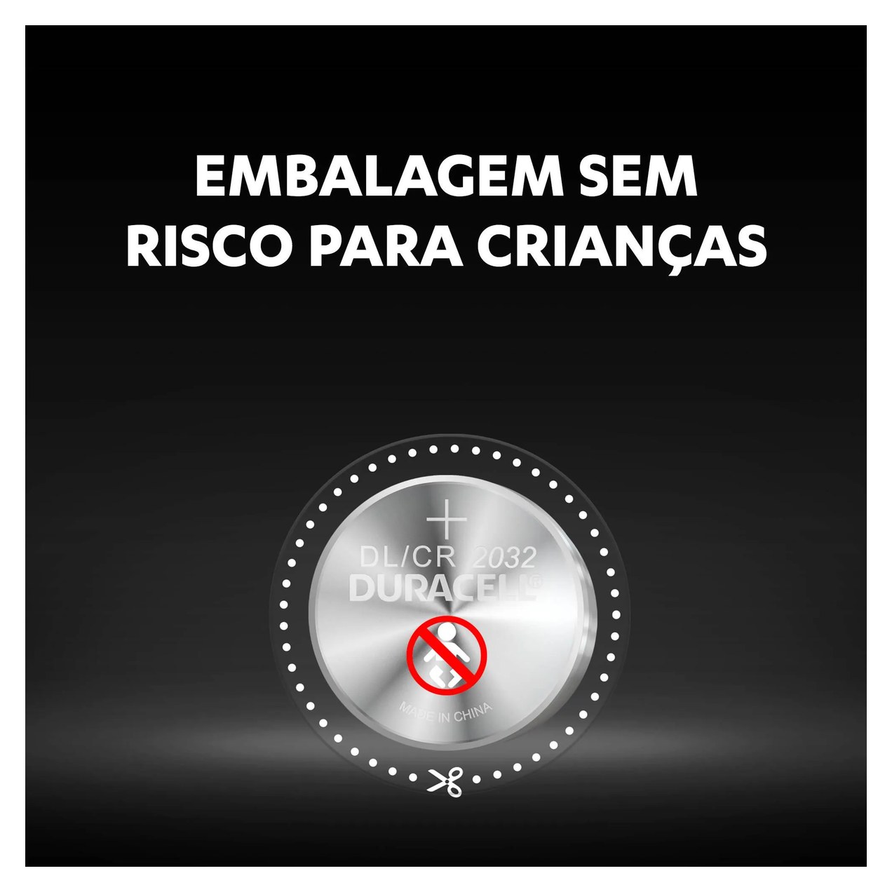 Pilha de Lítio Duracell Tipo Moeda Bateria CR2032 2 unidades