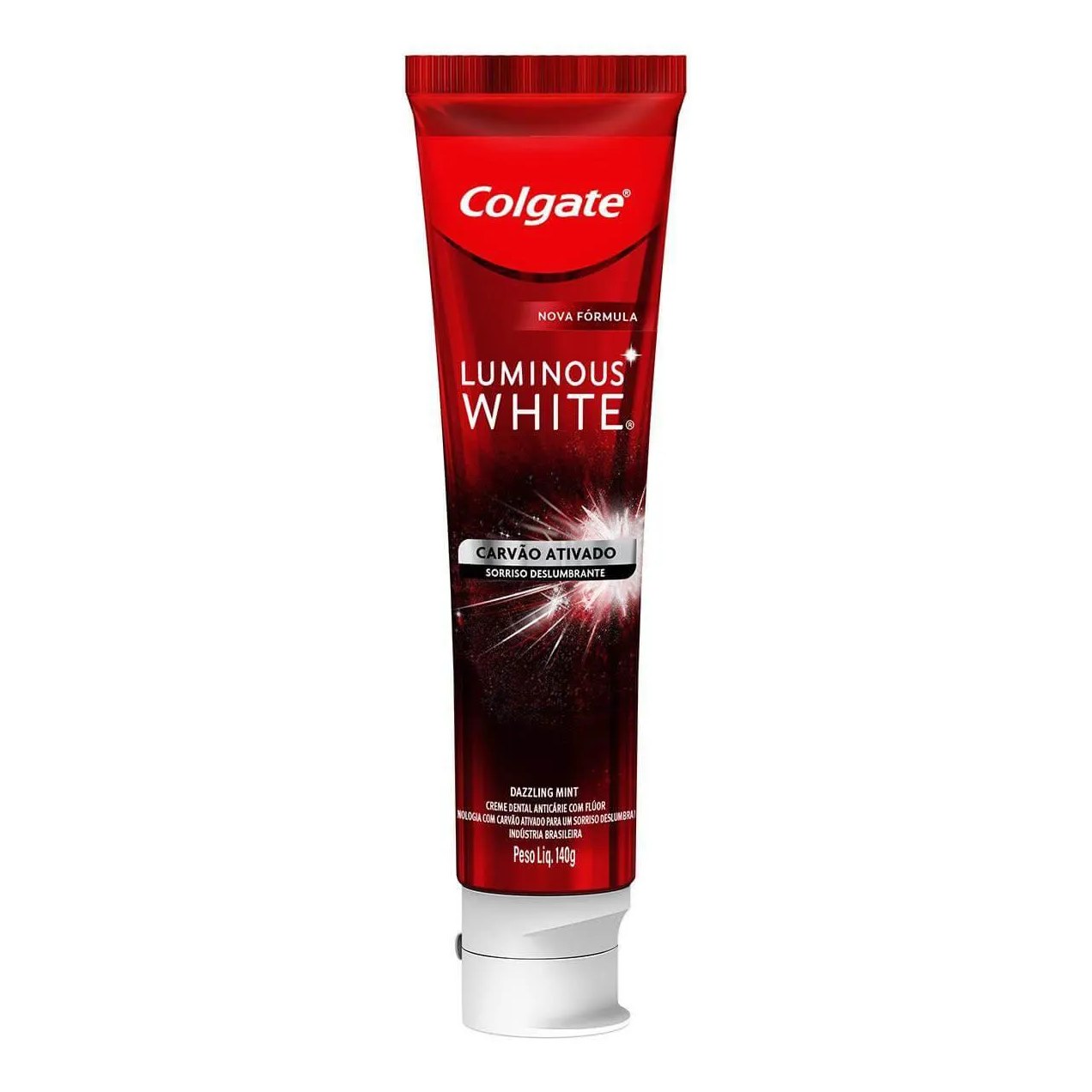 Creme Dental Colgate Luminous White Carvão Ativado 140g