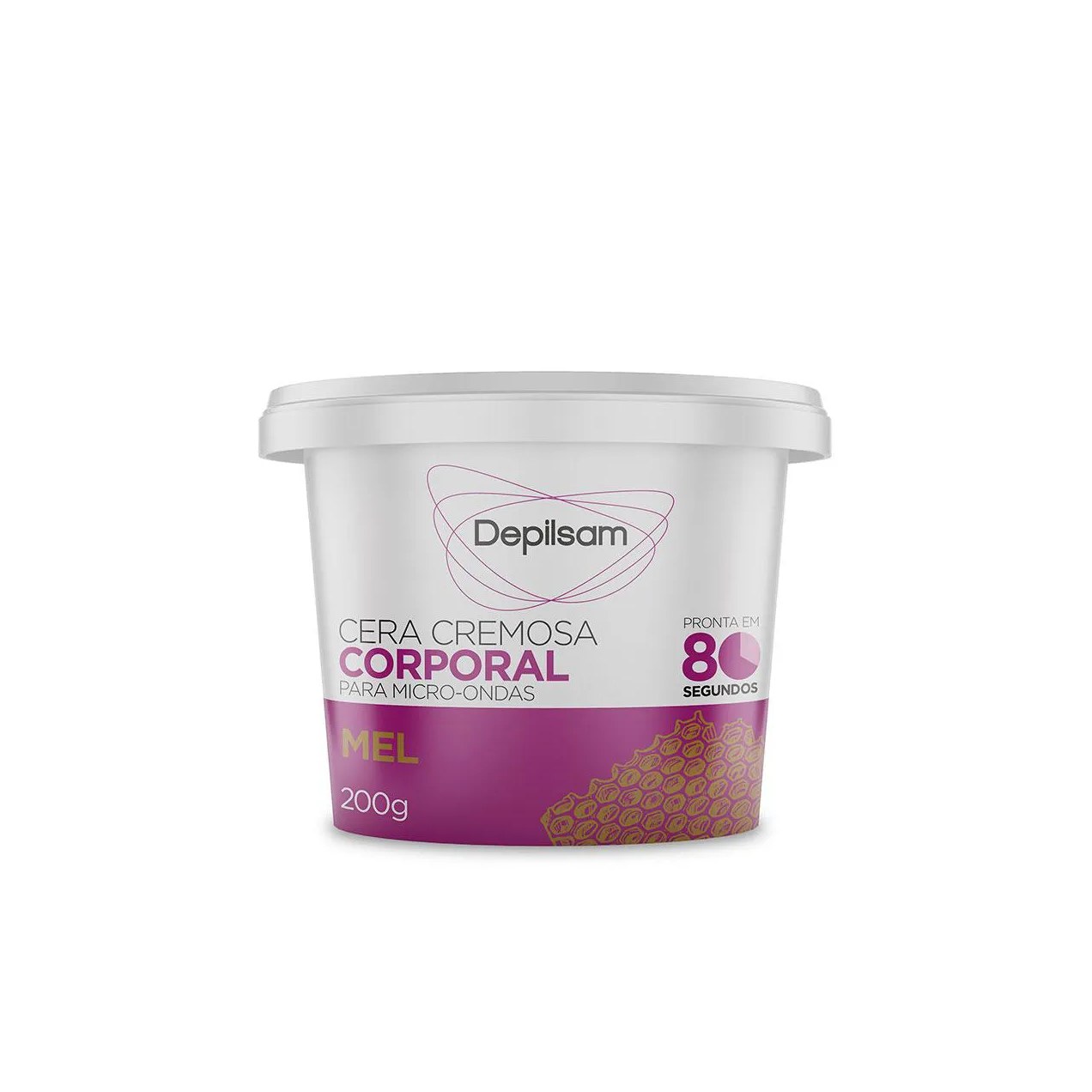 Cera Cremosa Corporal Depilsam de Micro-ondas Maracujá 200g