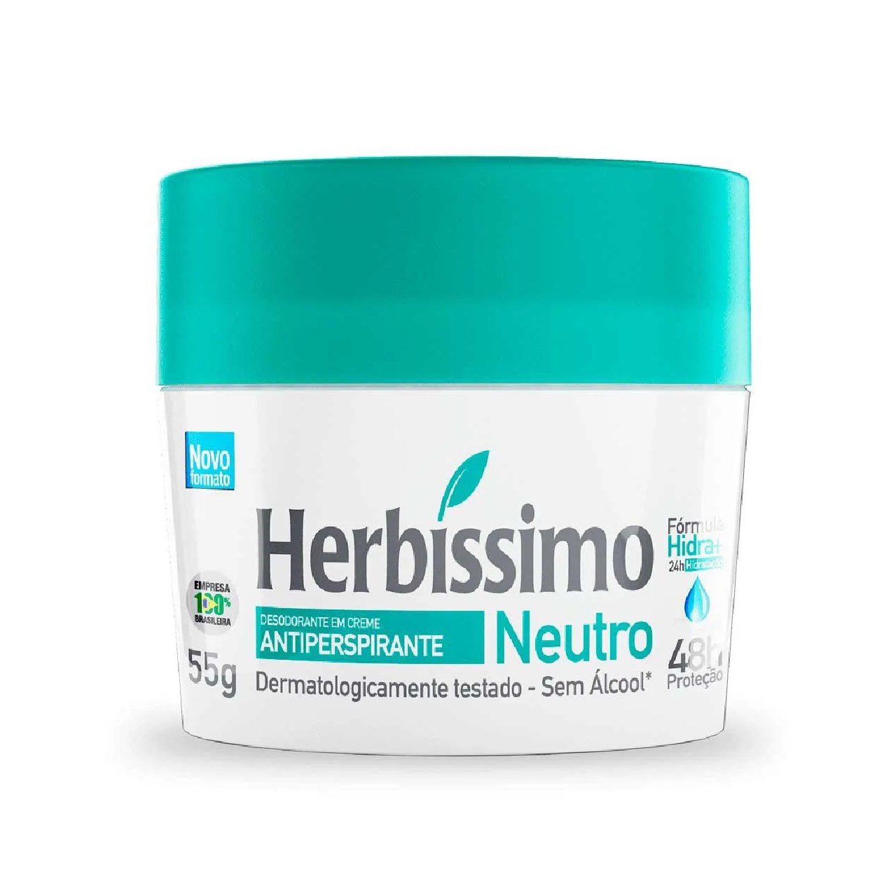 Desodorante Antitranspirante Creme Herbíssimo Care Rosa Mosqueta e Niacinamida 72h 55g