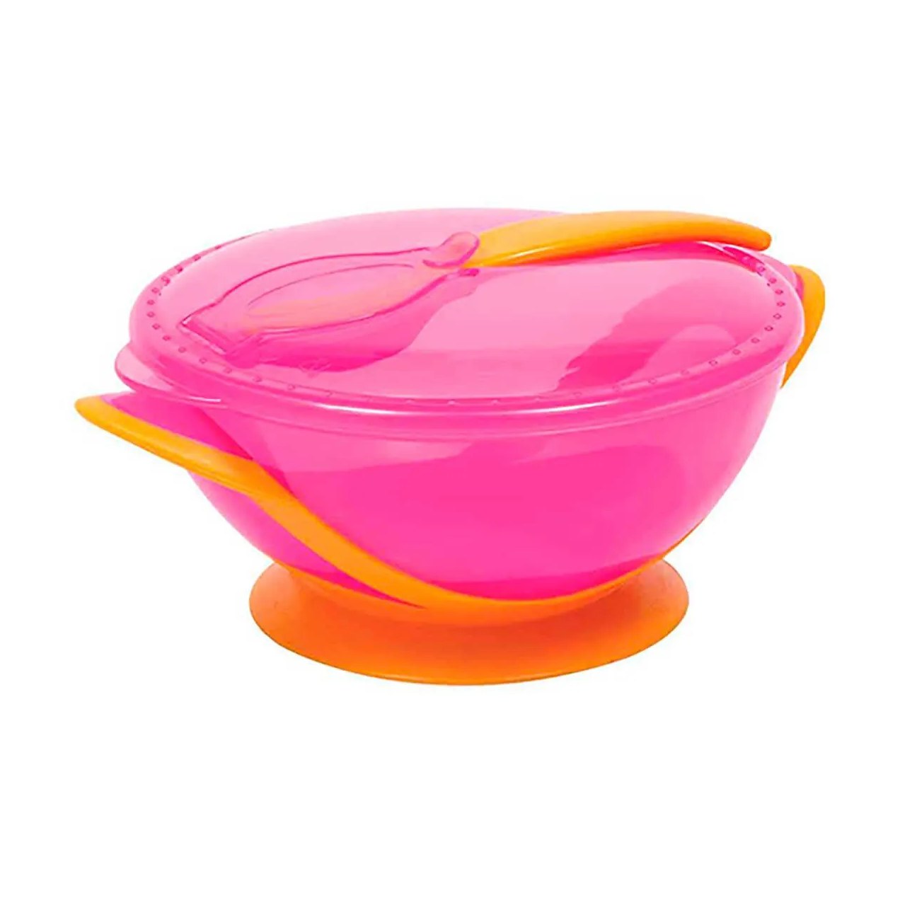 Kit Refeição com Colher Buba Baby Rosa com 1 unidade