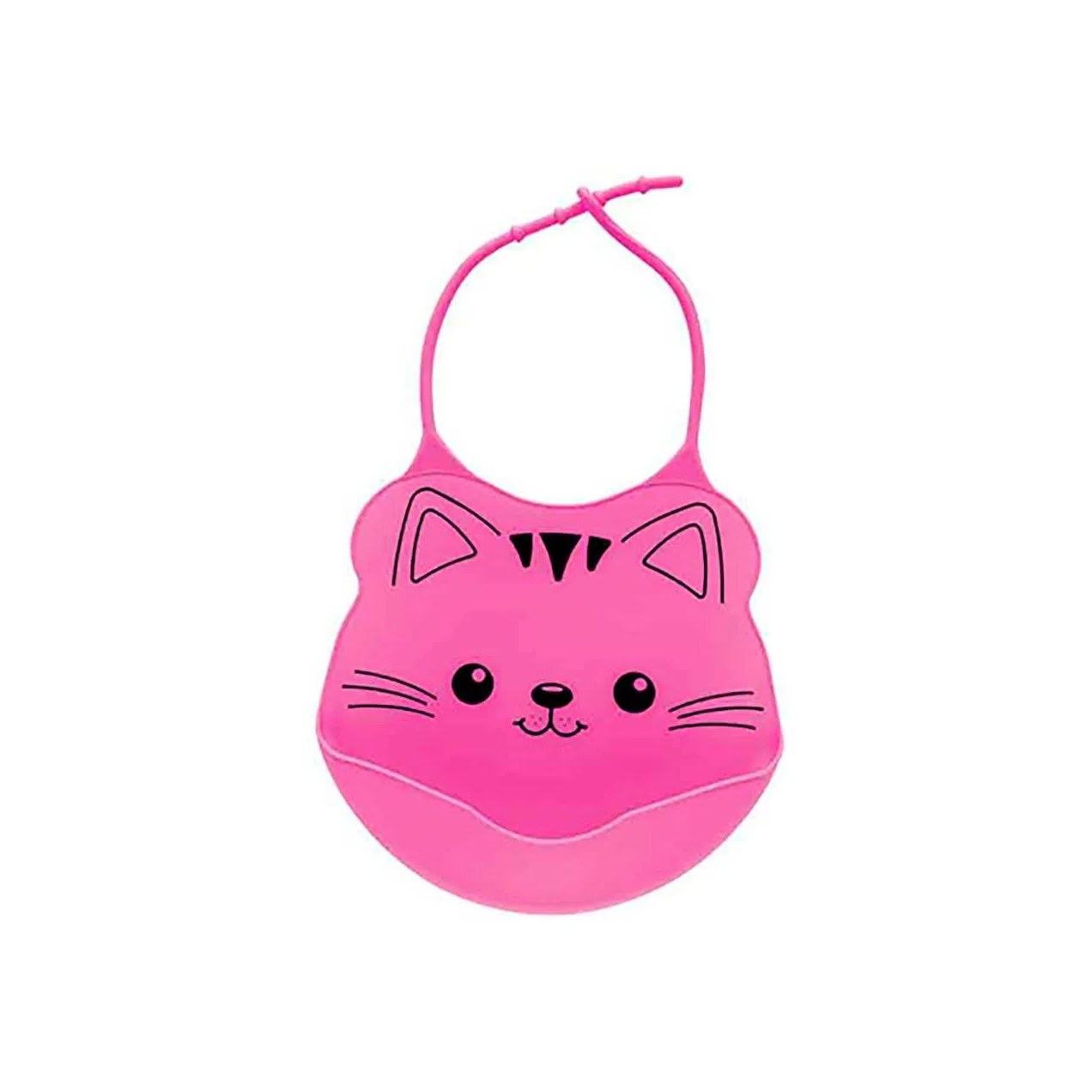 Babador de Silicone Buba Baby Rosa 1 unidade