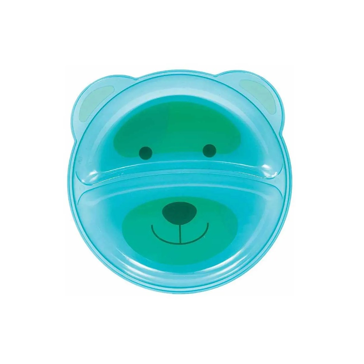 Prato com Divisória Buba Baby Ursinho Azul 1 unidade