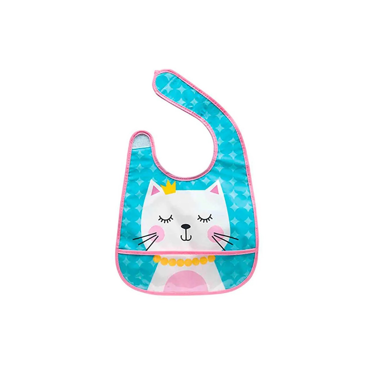 Babador Impermeável com Bolso Buba Baby Gatinha 1 Unidade