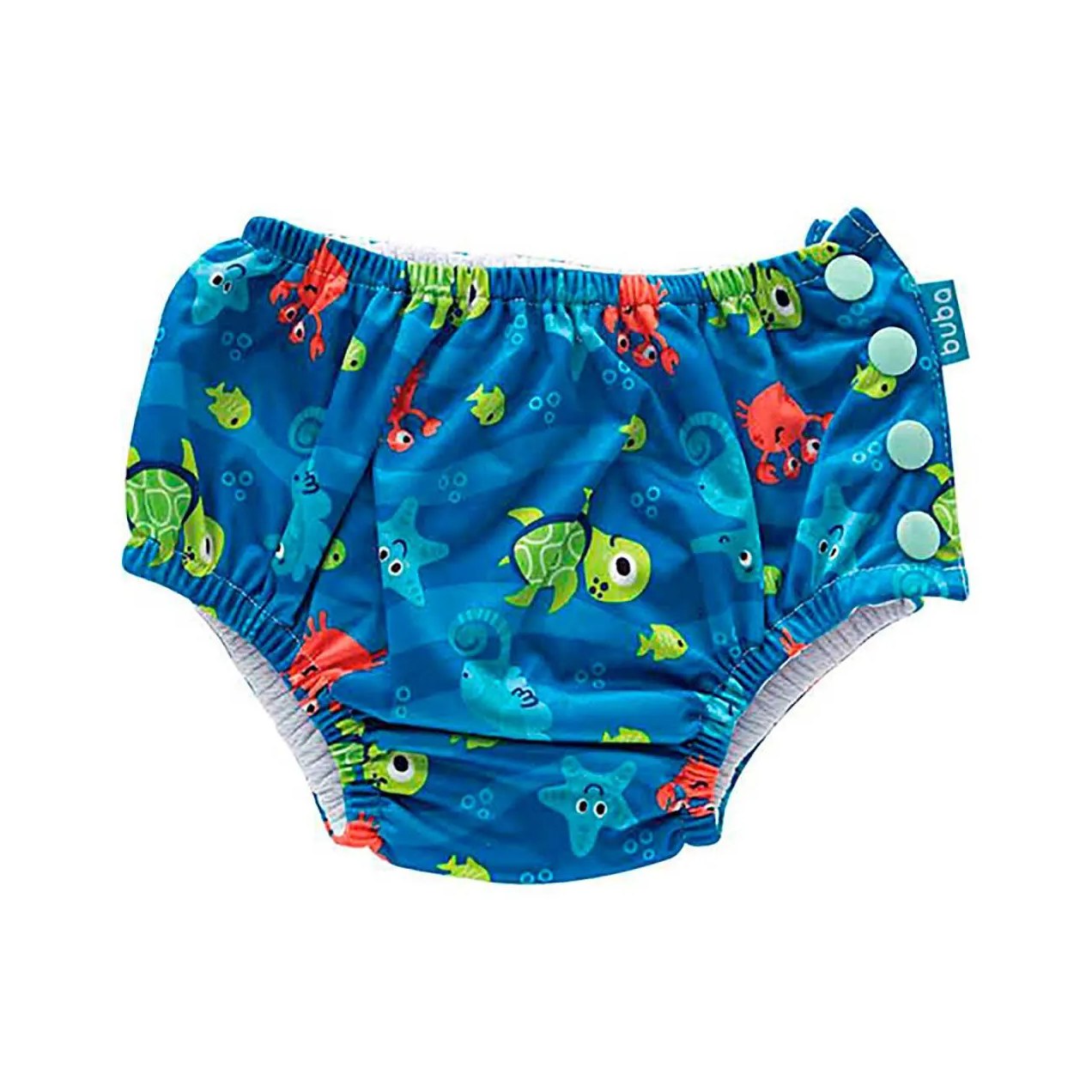 Sunga Reutilizável de Piscina Buba Baby Fundo do Mar Tamanho P