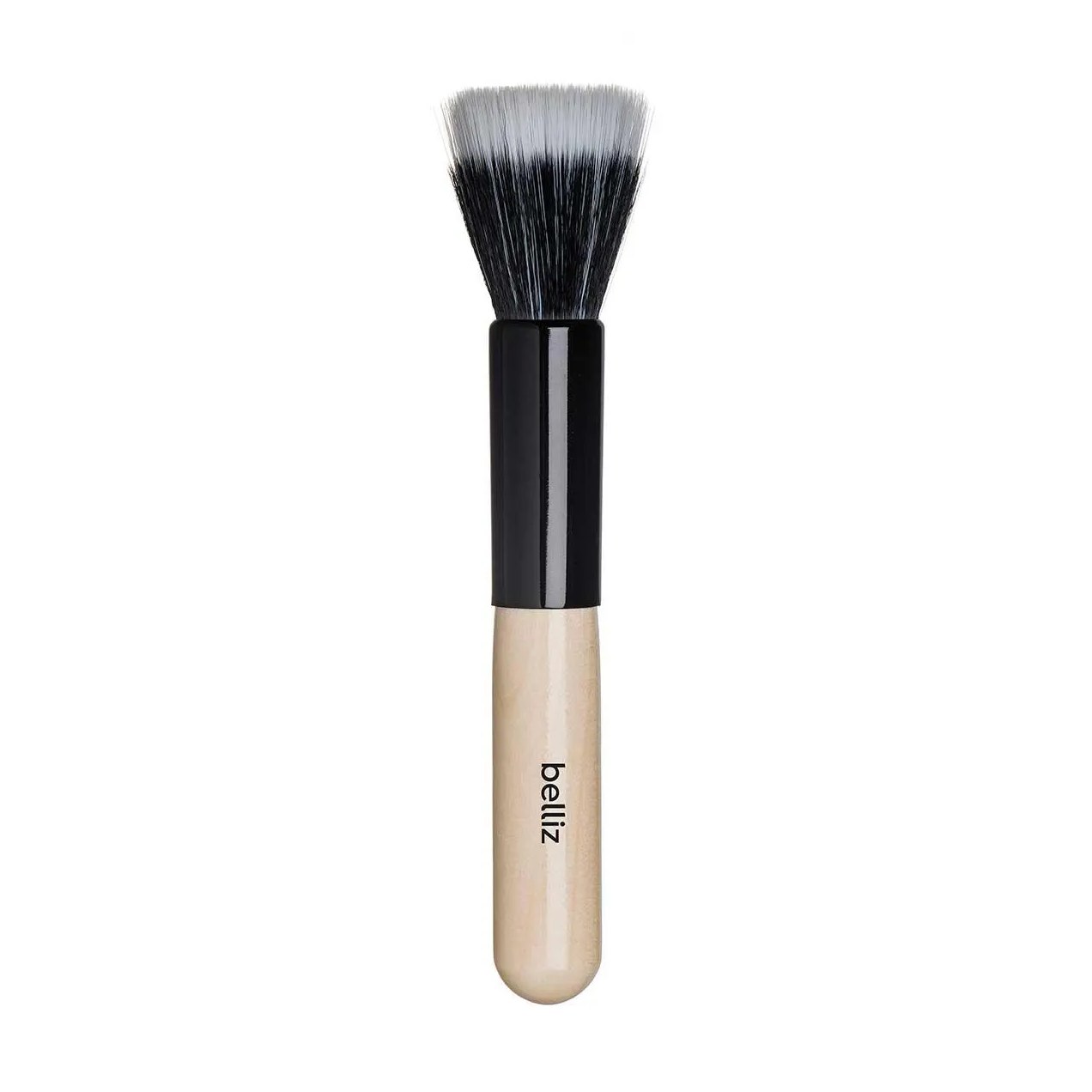Pincel para Maquiagem Belliz Marfim Duo Fiber com 1 Unidade