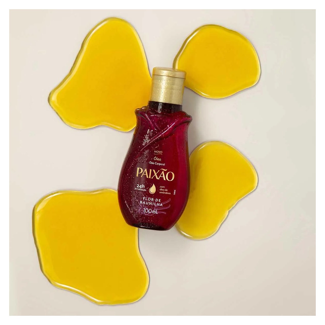 Óleo Corporal Paixão Flor de Baunilha com Ação Desodorante 100ml