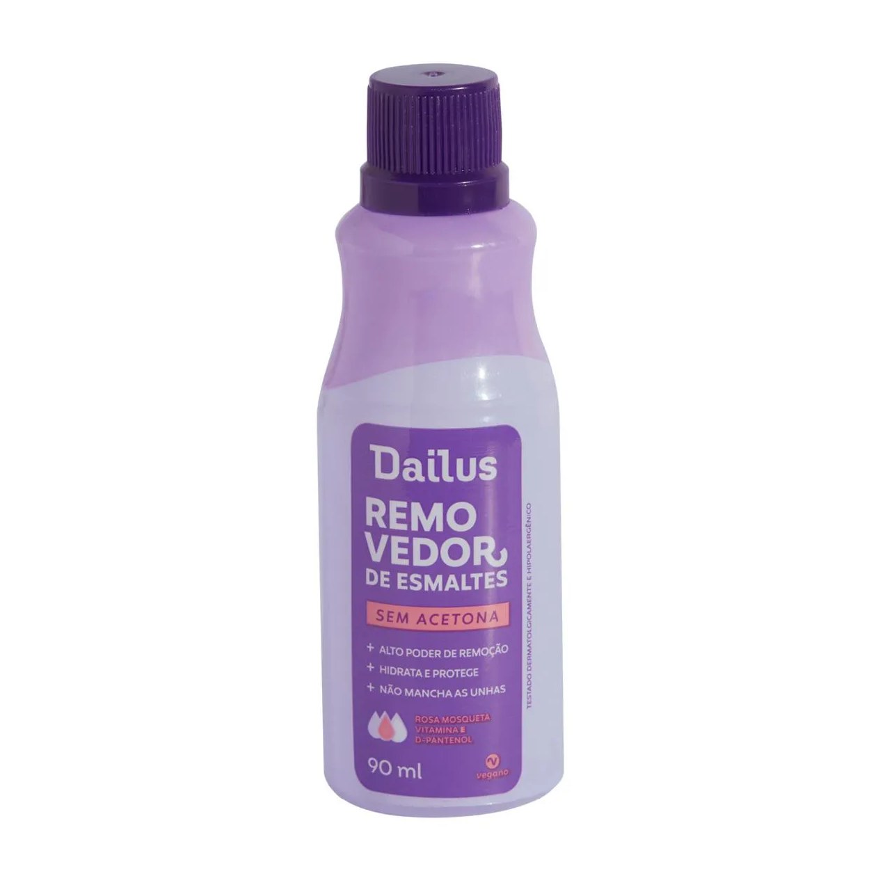 Removedor de Esmaltes Dailus Sem Acetona Vegano 90ml