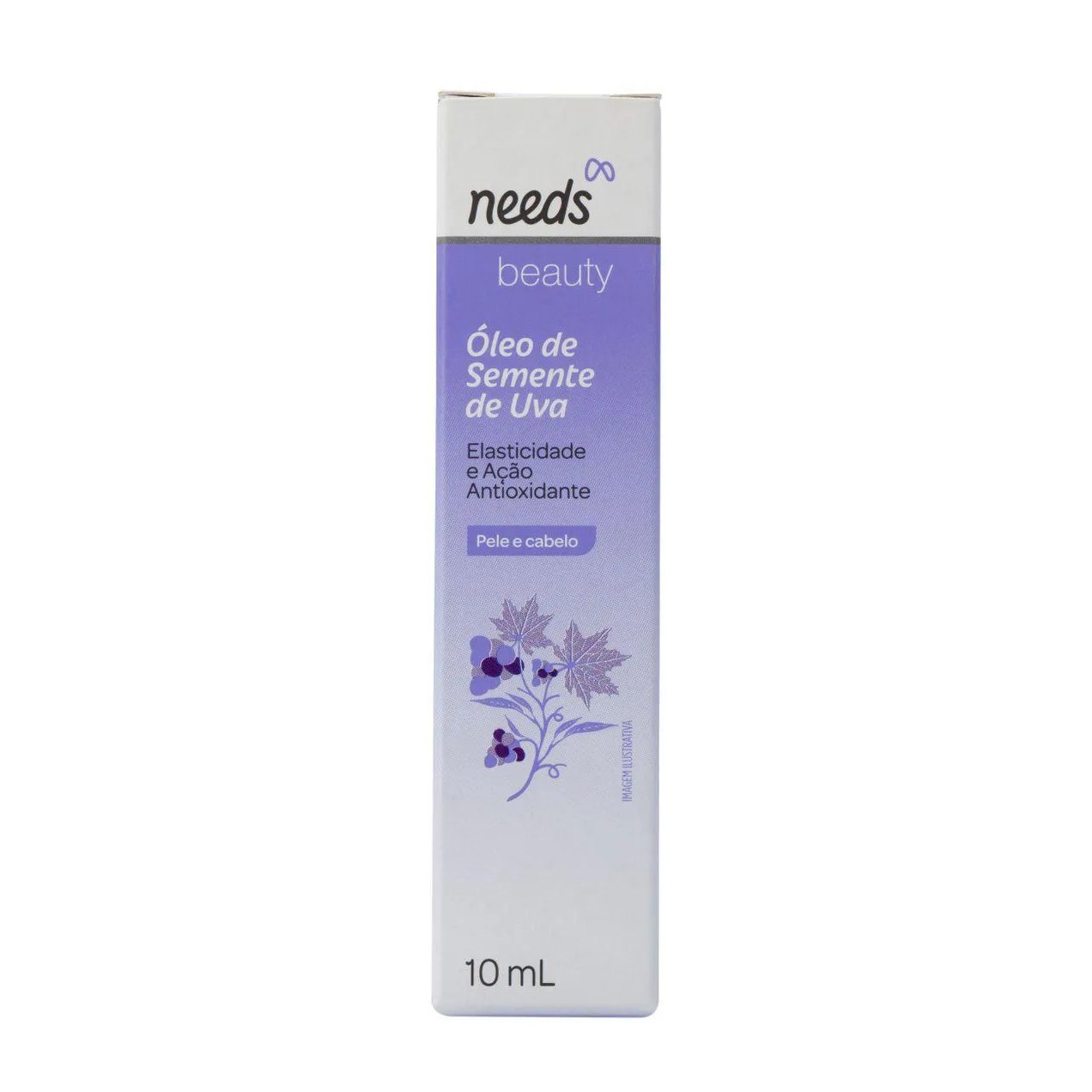 Óleo de Semente de Uva Needs Beauty Pele e Cabelo 10ml