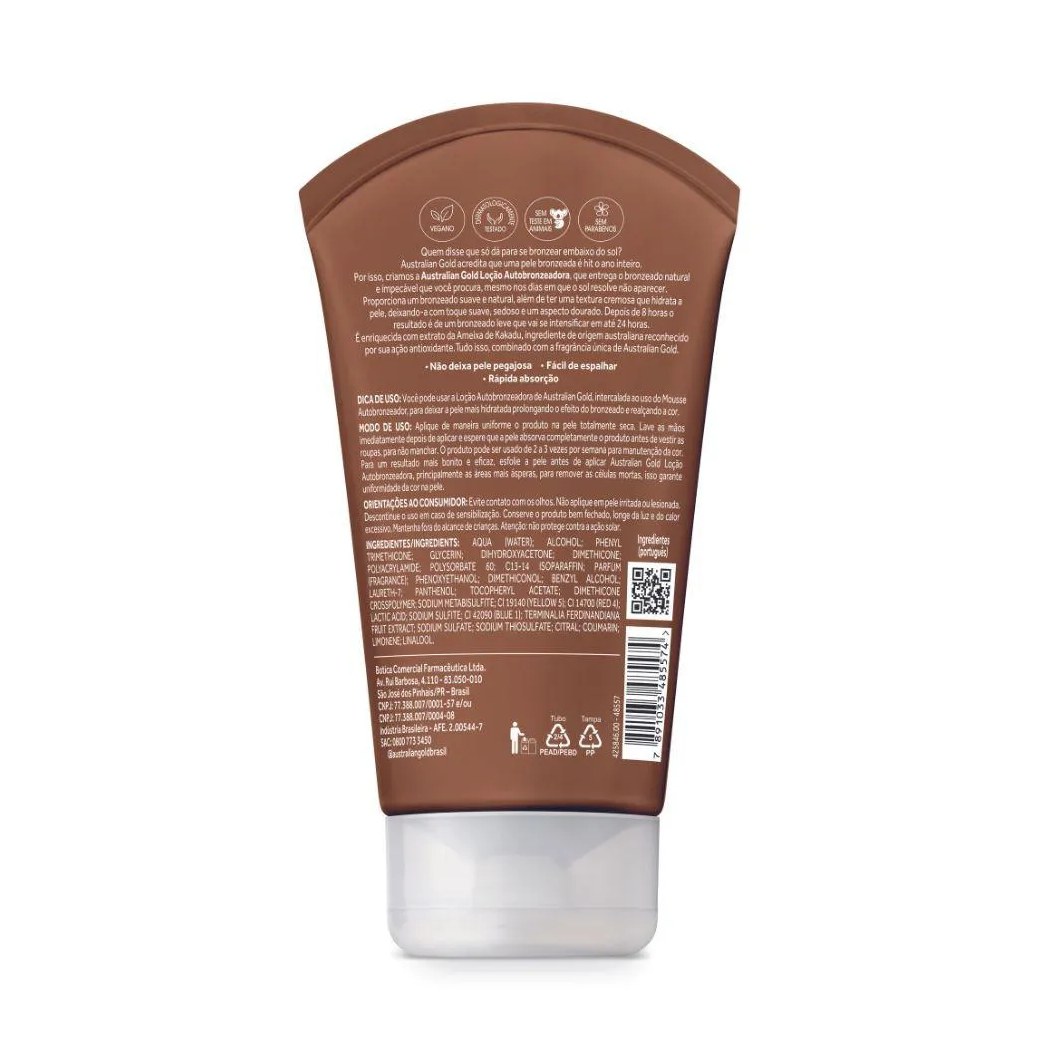 Loçáo Autobronzeadora Australian Gold Kakadu Bronzer 120ml