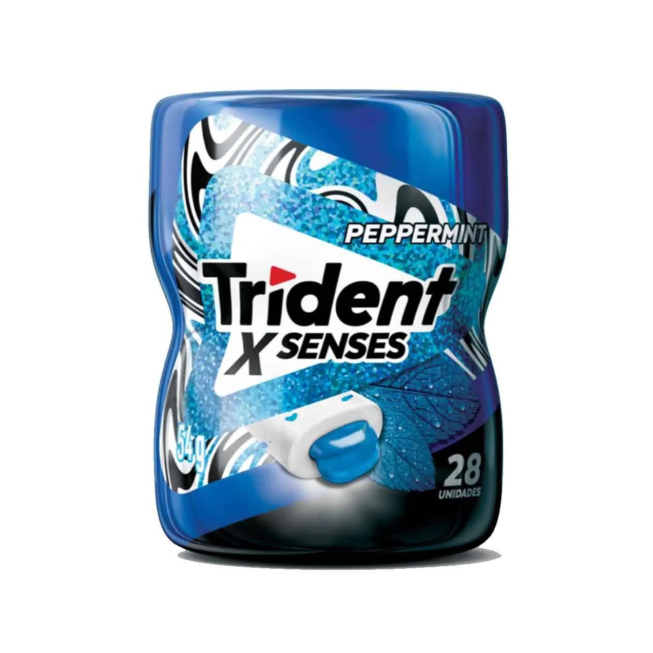 Goma de Máscar Trident X Senses Hortelã Sem Açúcar 54g