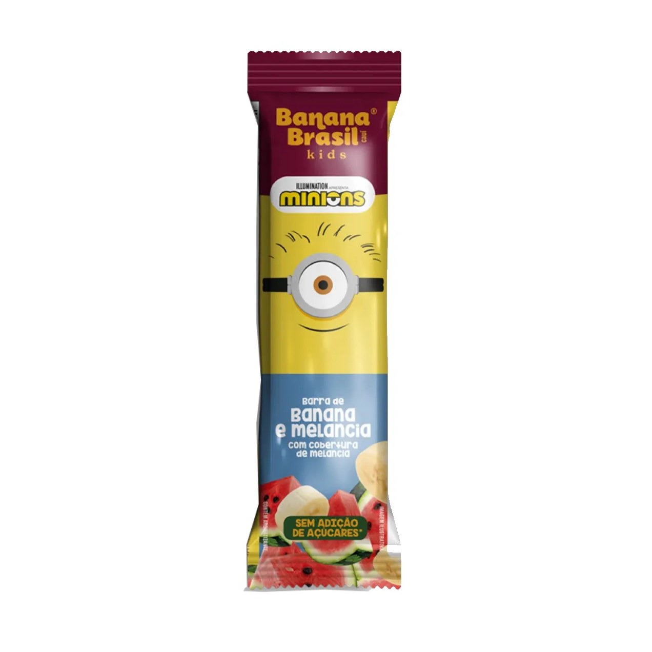 Barra de Frutas Banana Brasil Kids Minions Banana e Melancia 22g