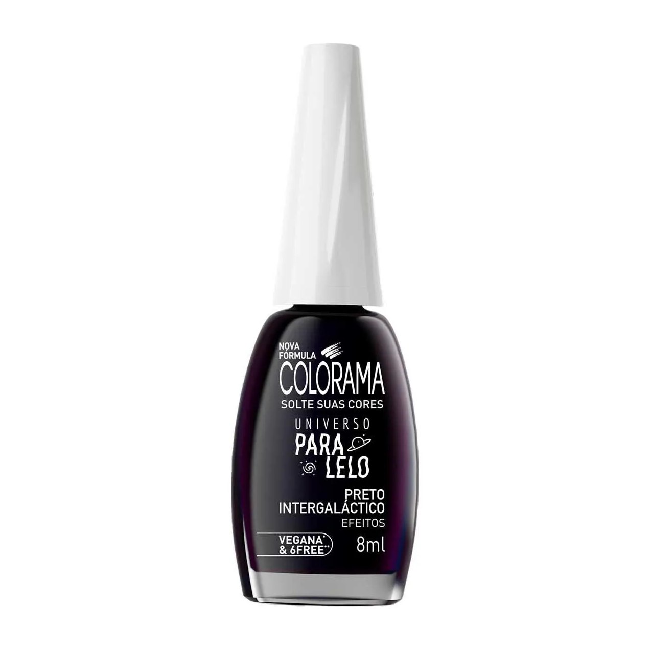 Esmalte Cintilante Colorama Universo Paralelo 8ml - Preto Intergaláctico