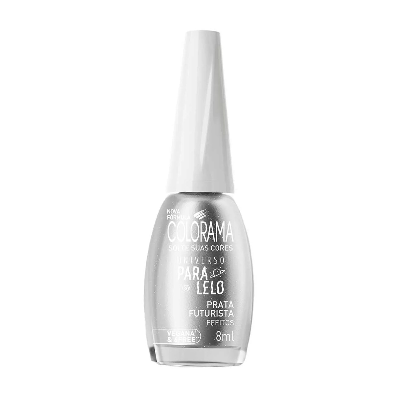 Esmalte Cintilante Colorama Universo Paralelo 8ml - Prata Futurista