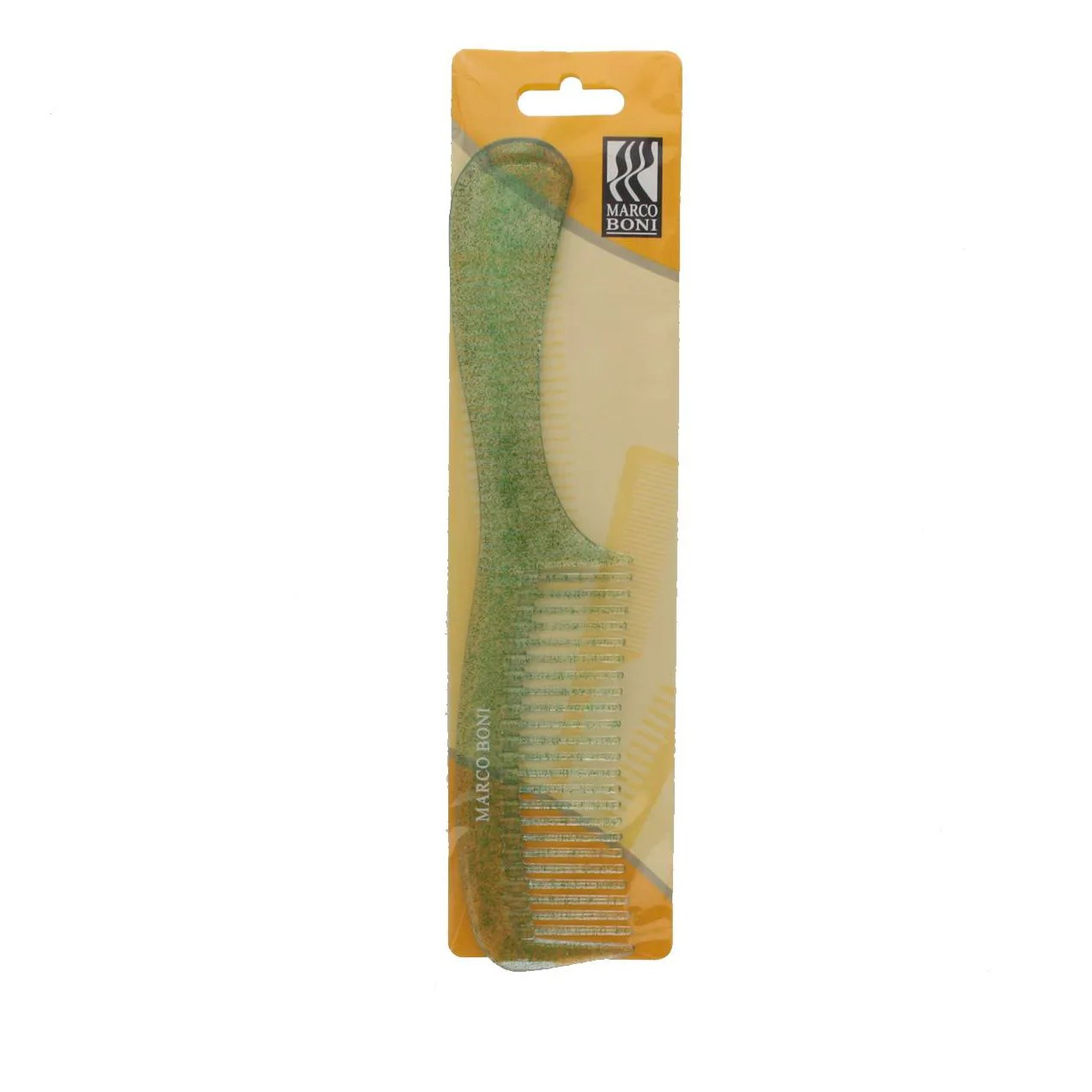 Pente de Cabelo Marco Boni Dourado com Glitter Cabo Anatômico - 1 unidade